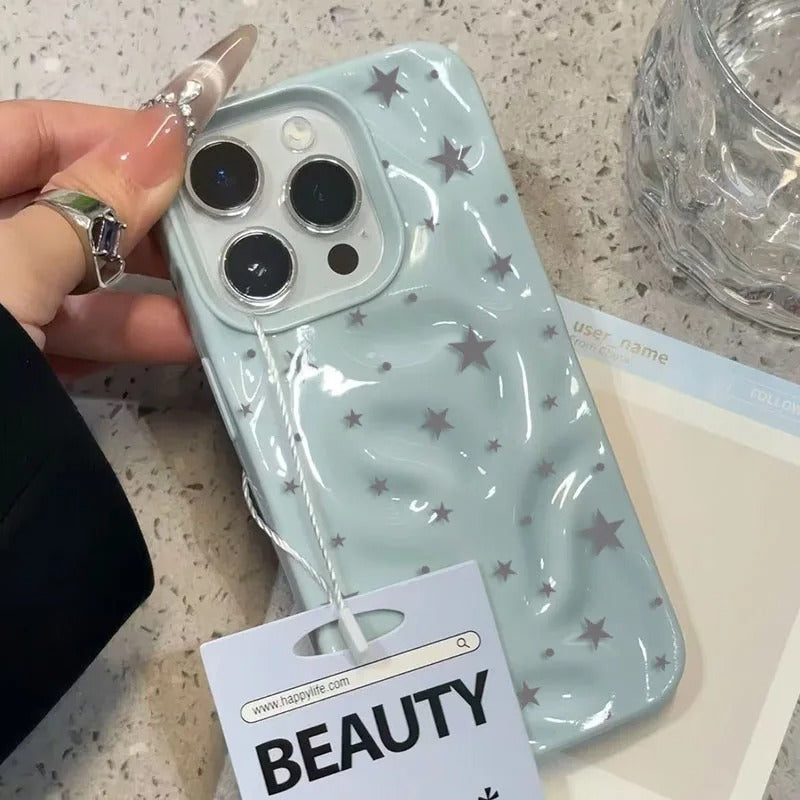 Minimalist Star Wave Shockproof Phone Case iPhone Series