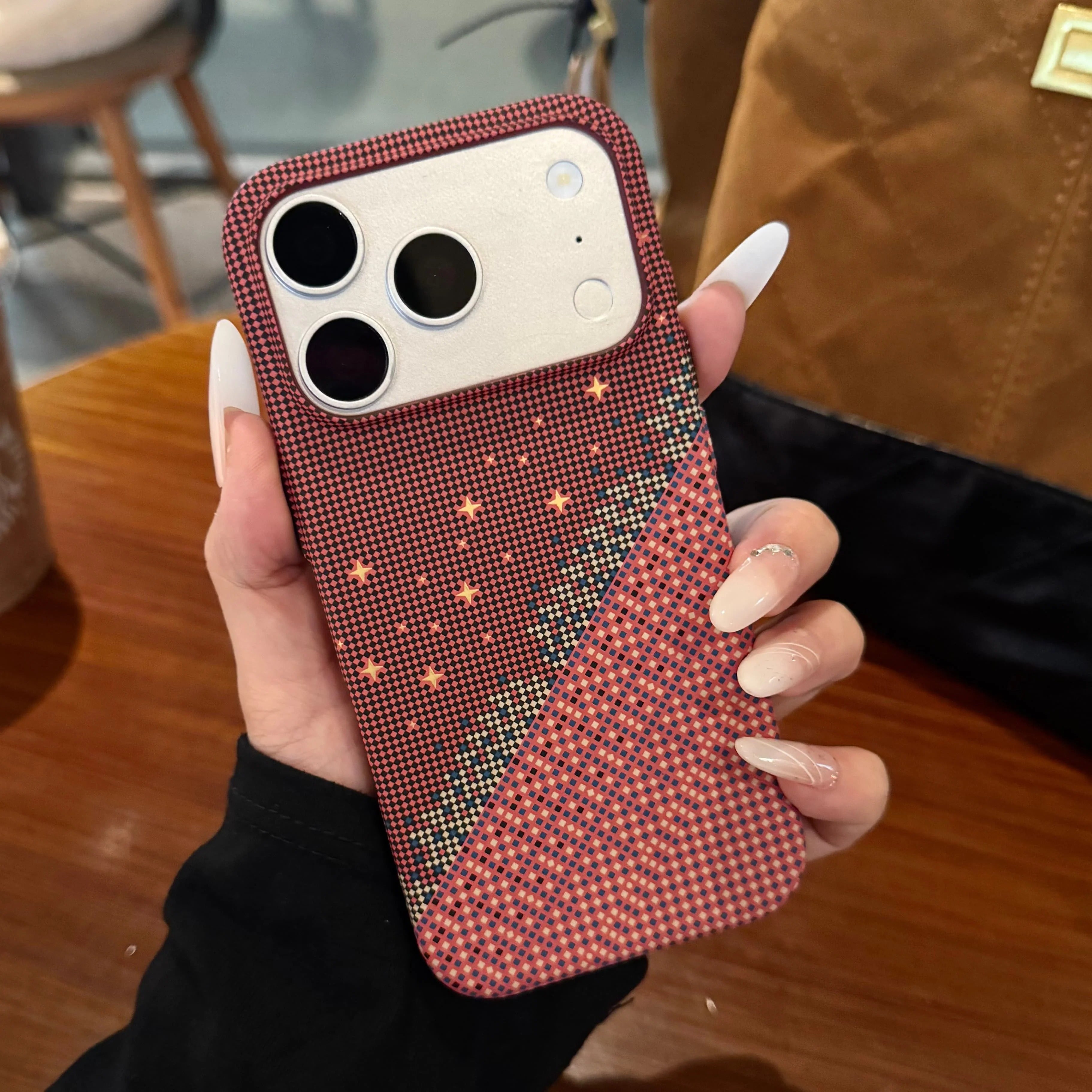 Luxury Kevlar Carbon Fiber Magnetic Case iPhone 17 Pro Max