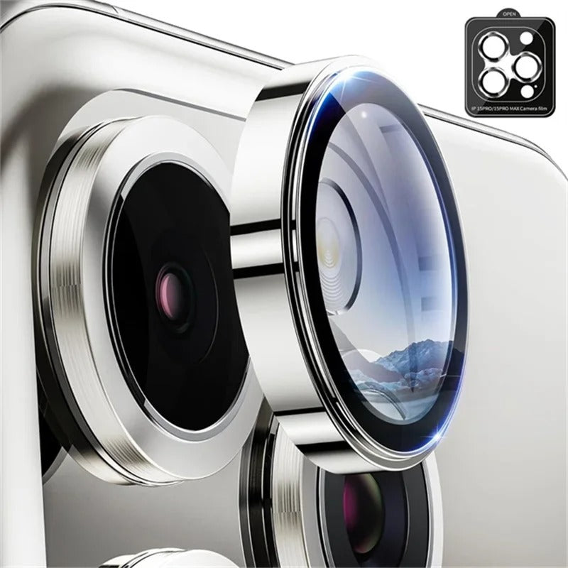 iPhone 15 / 16 Pro Max Camera Lens Protector 2–3Pcs Full Cover Glass