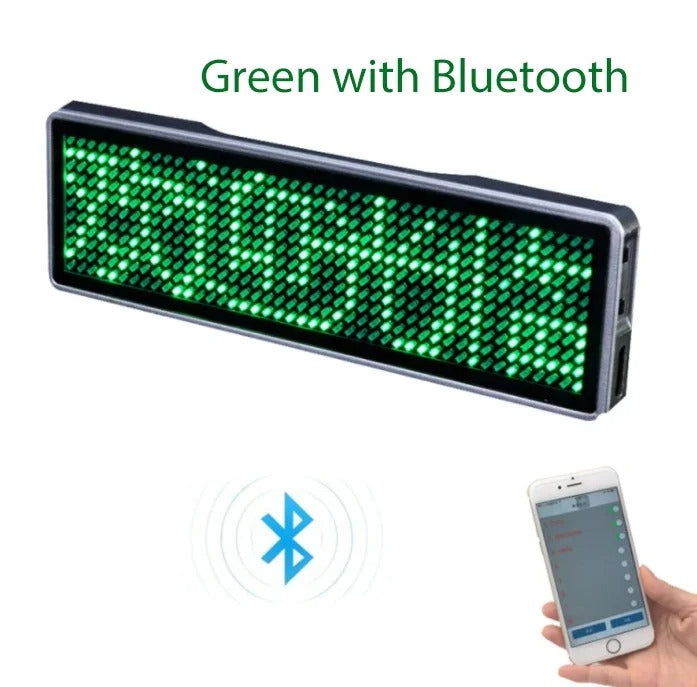 DIY Bluetooth Programmable LED Name Badge Display