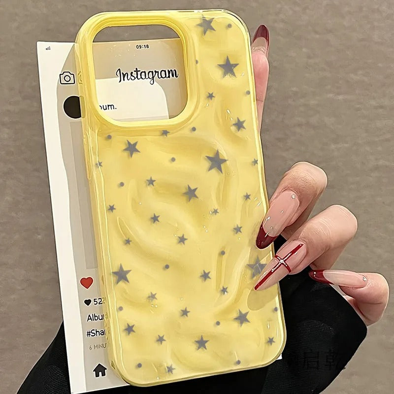 Minimalist Star Wave Shockproof Phone Case iPhone Series