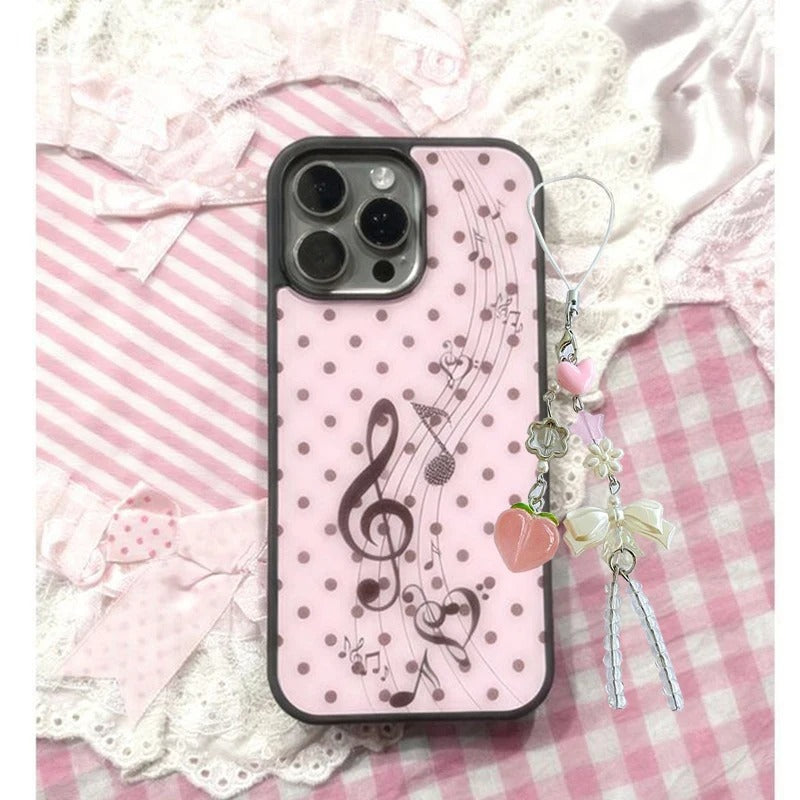 Korean Polka Dot Y2K Cute Phone Case iPhone Series