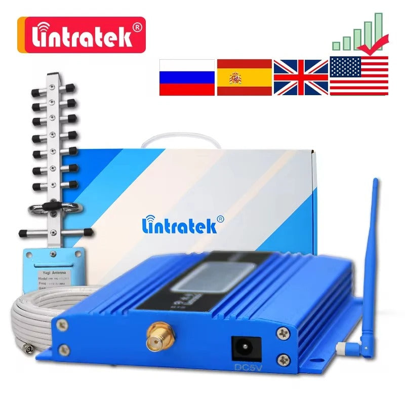 GSM 4G LTE Signal Amplifier with Antenna and Cable