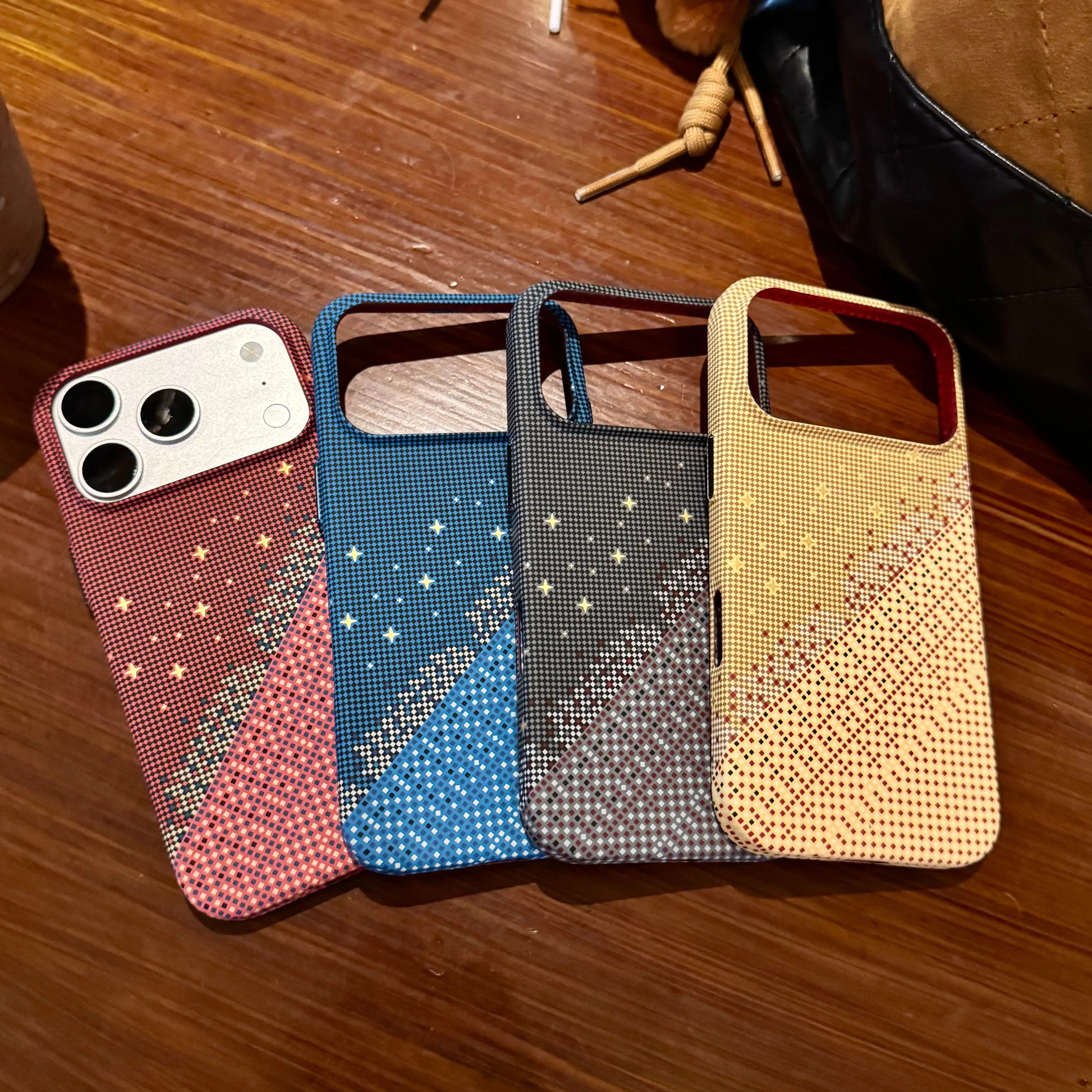Luxury Kevlar Carbon Fiber Magnetic Case iPhone 17 Pro Max
