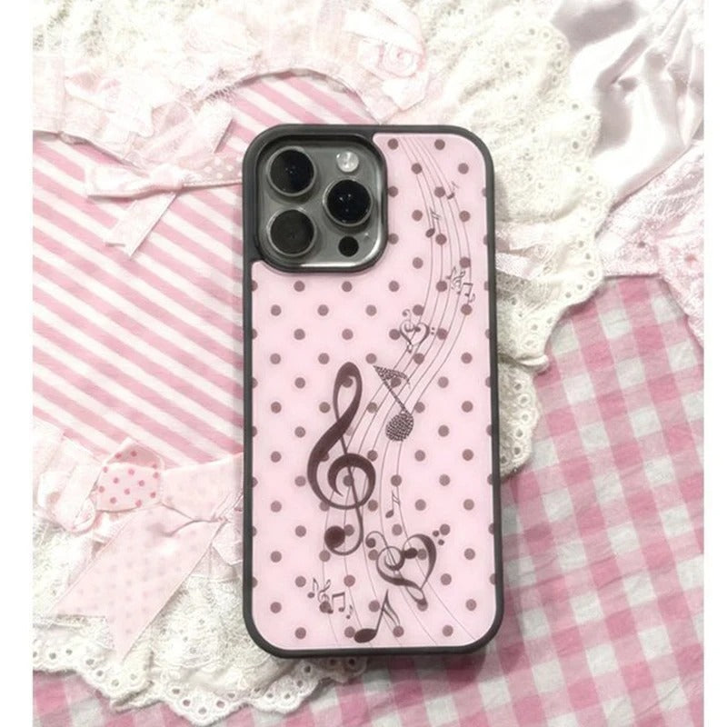 Korean Polka Dot Y2K Cute Phone Case iPhone Series