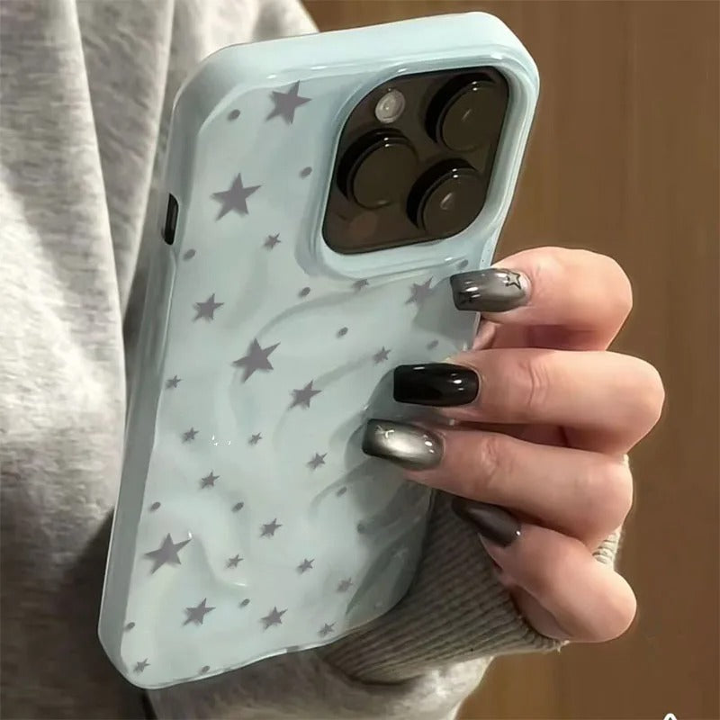 Minimalist Star Wave Shockproof Phone Case iPhone Series