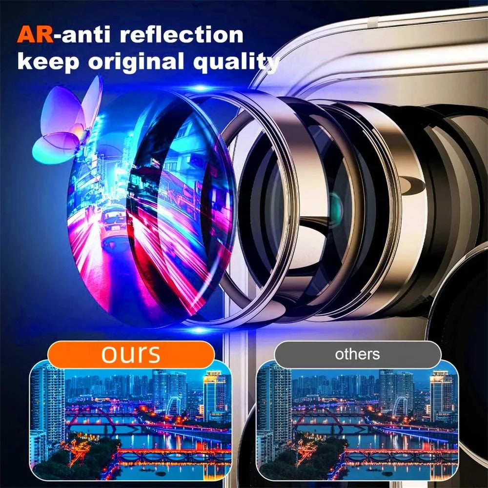 iPhone 15 / 16 Pro Max Camera Lens Protector 2–3Pcs Full Cover Glass