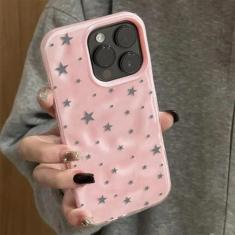 Minimalist Star Wave Shockproof Phone Case iPhone Series