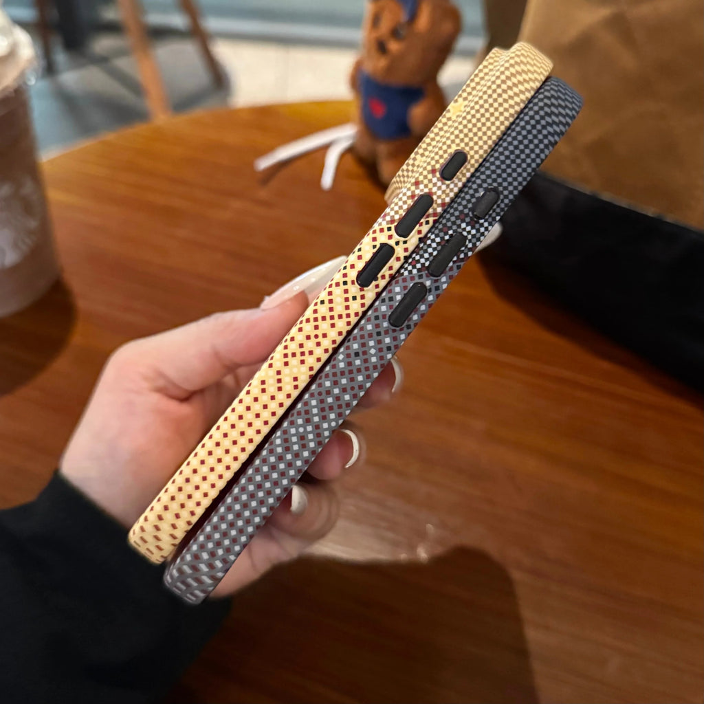 Luxury Kevlar Carbon Fiber Magnetic Case iPhone 17 Pro Max