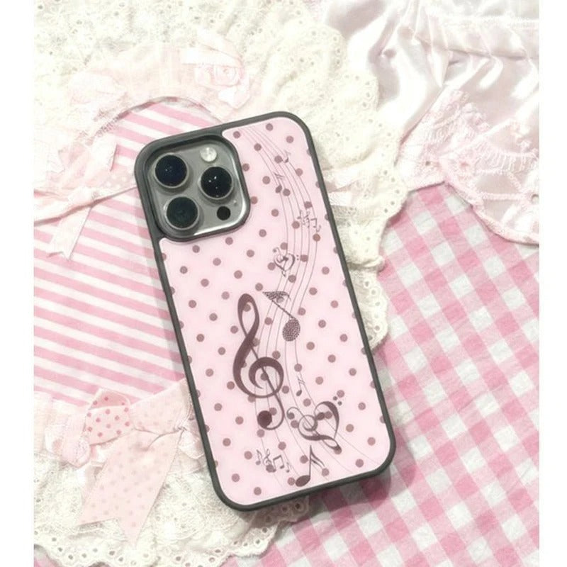 Korean Polka Dot Y2K Cute Phone Case iPhone Series