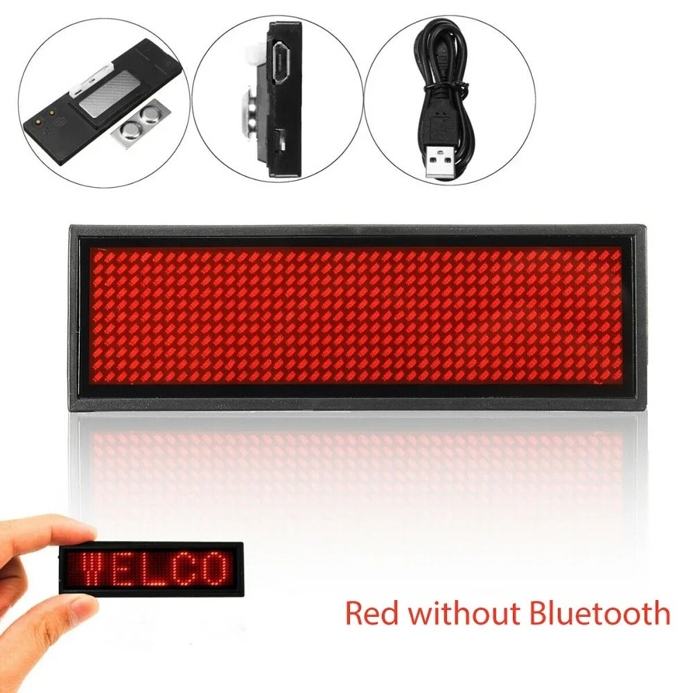 DIY Bluetooth Programmable LED Name Badge Display