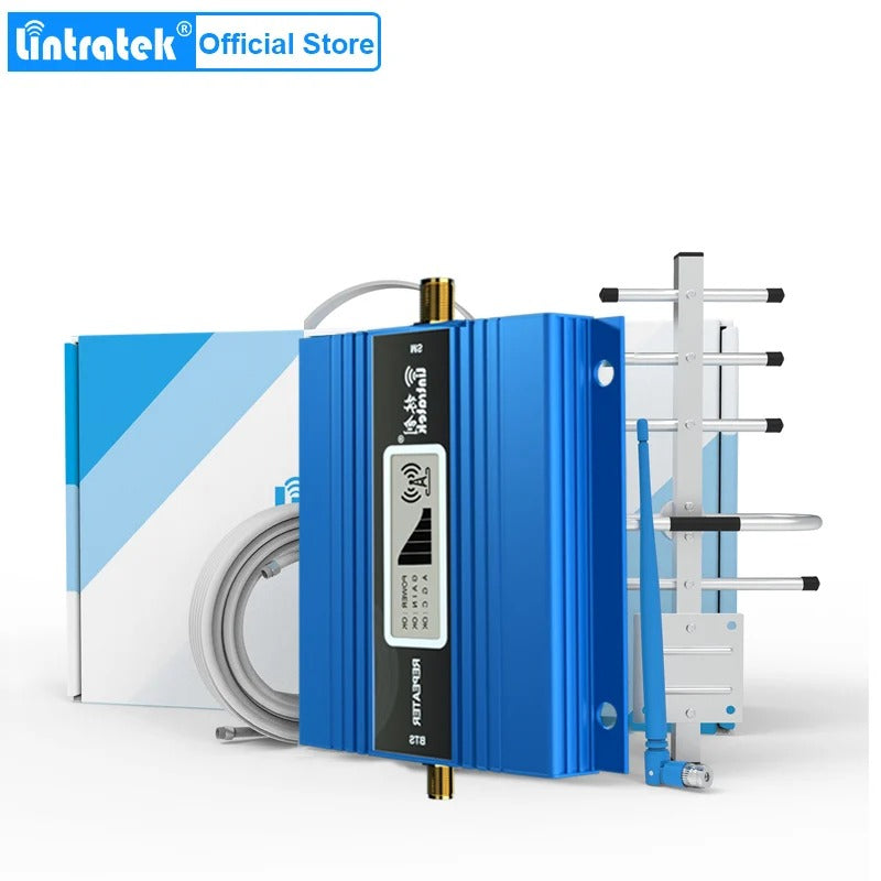 Lintratek GSM 2G 3G 4G Signal Booster with Antenna Kit