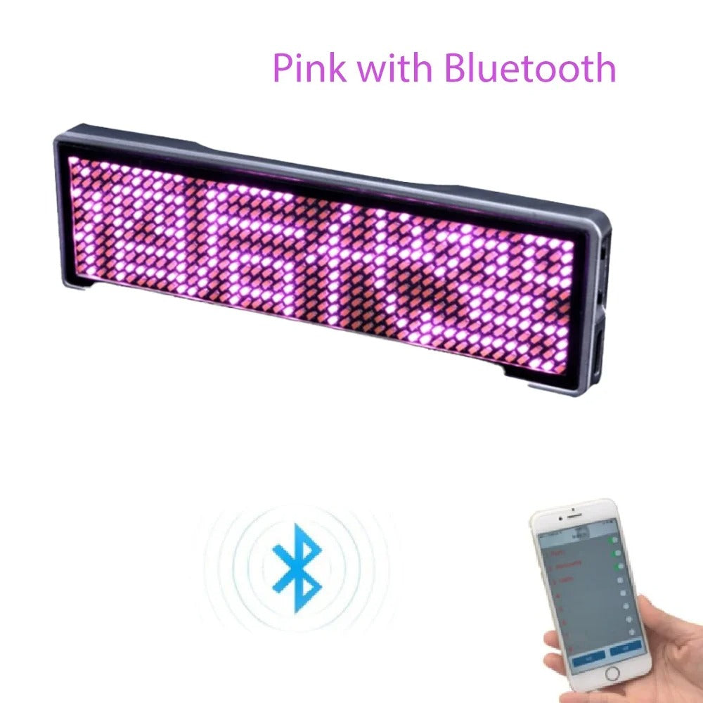 DIY Bluetooth Programmable LED Name Badge Display