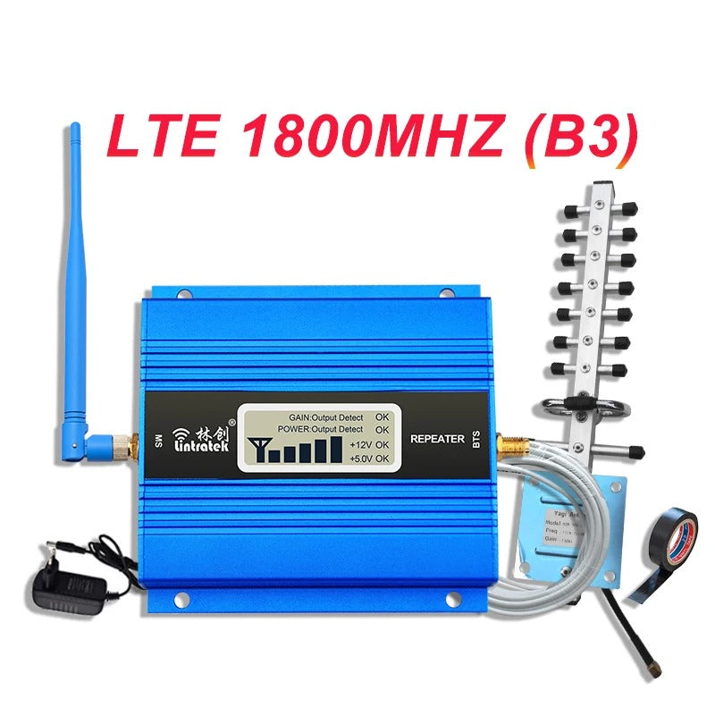 GSM 4G LTE Signal Amplifier with Antenna and Cable