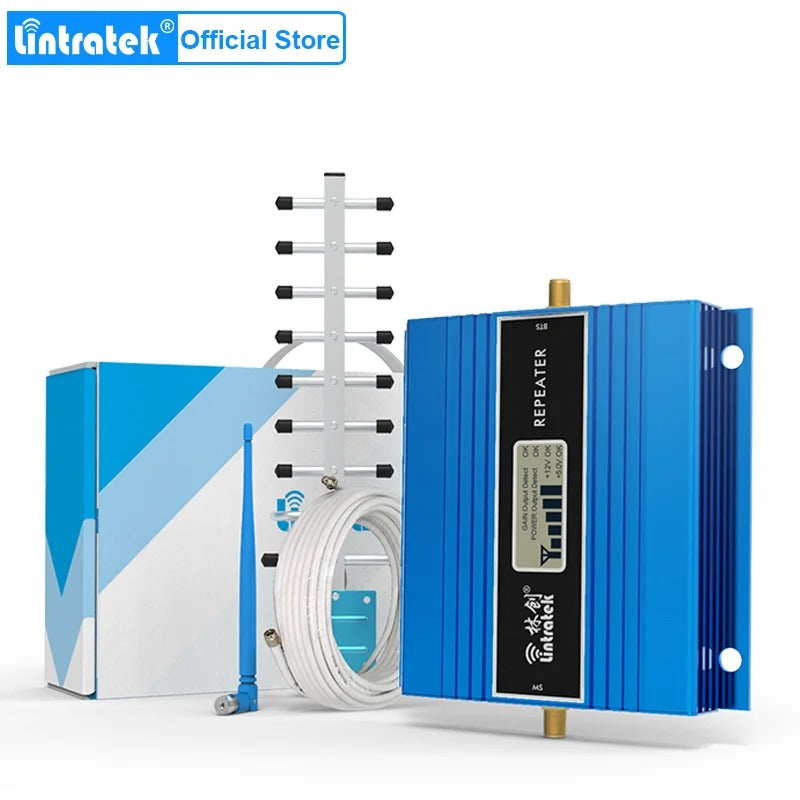 Lintratek GSM 2G 3G 4G Signal Booster with Antenna Kit